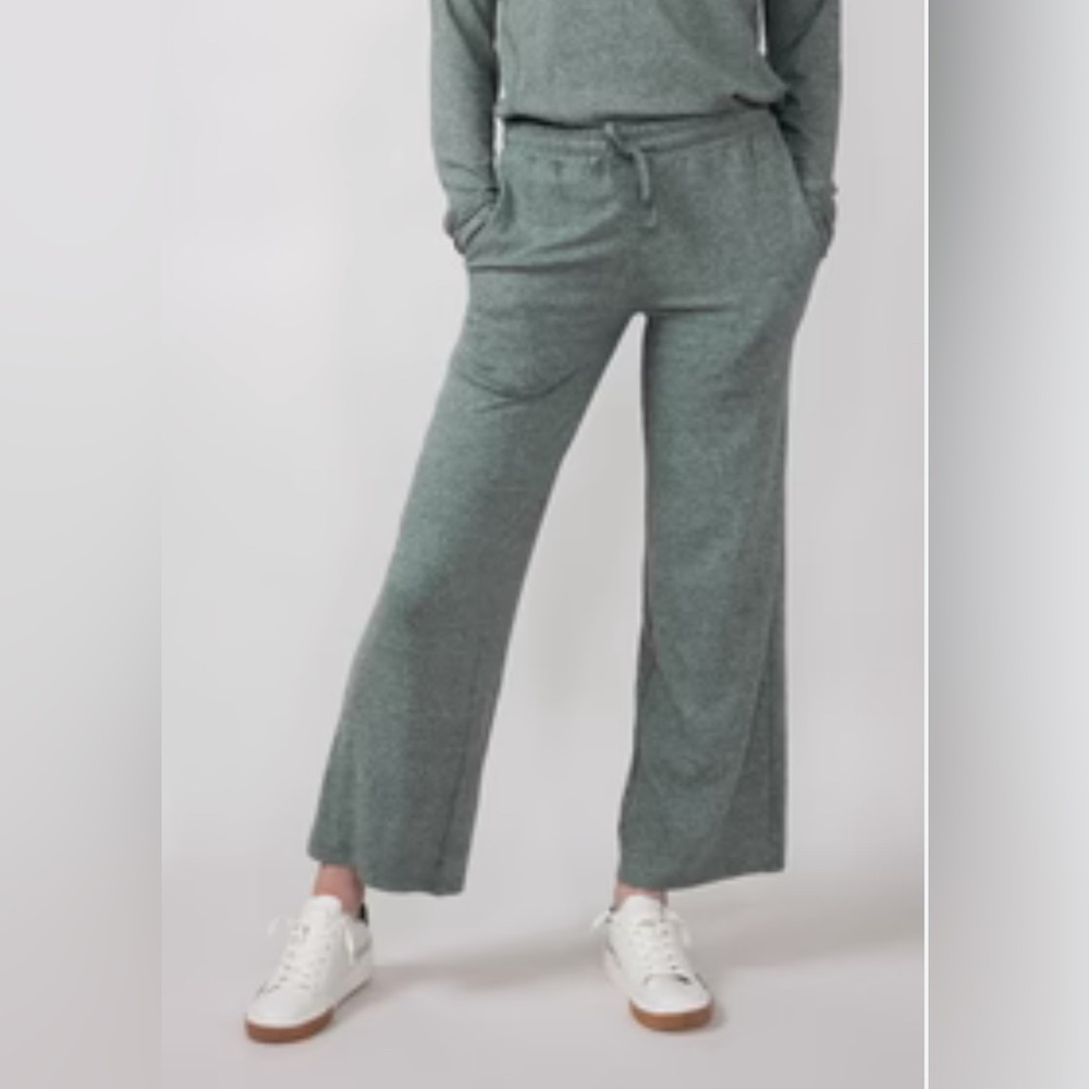 Mono B Hatchi Wide Leg Pant for Women in Olive - Ridiculously Soft